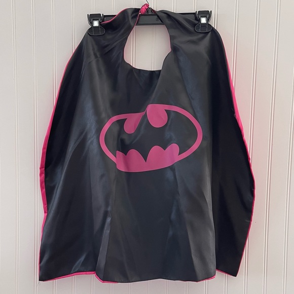 Reversible Batgirl Costume Cape with mask for Girls Item# 0013 - Picture 3 of 5